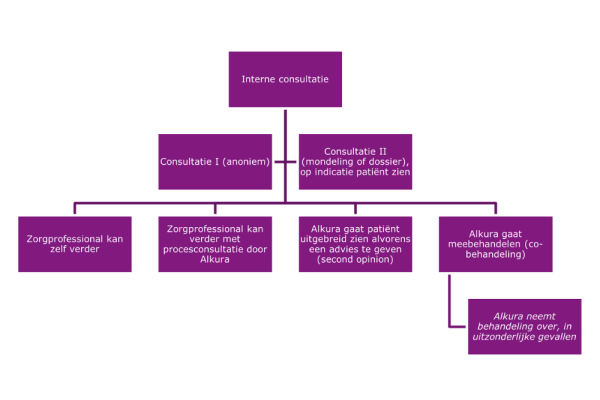 Stroomschema Alkura interne verwijzers