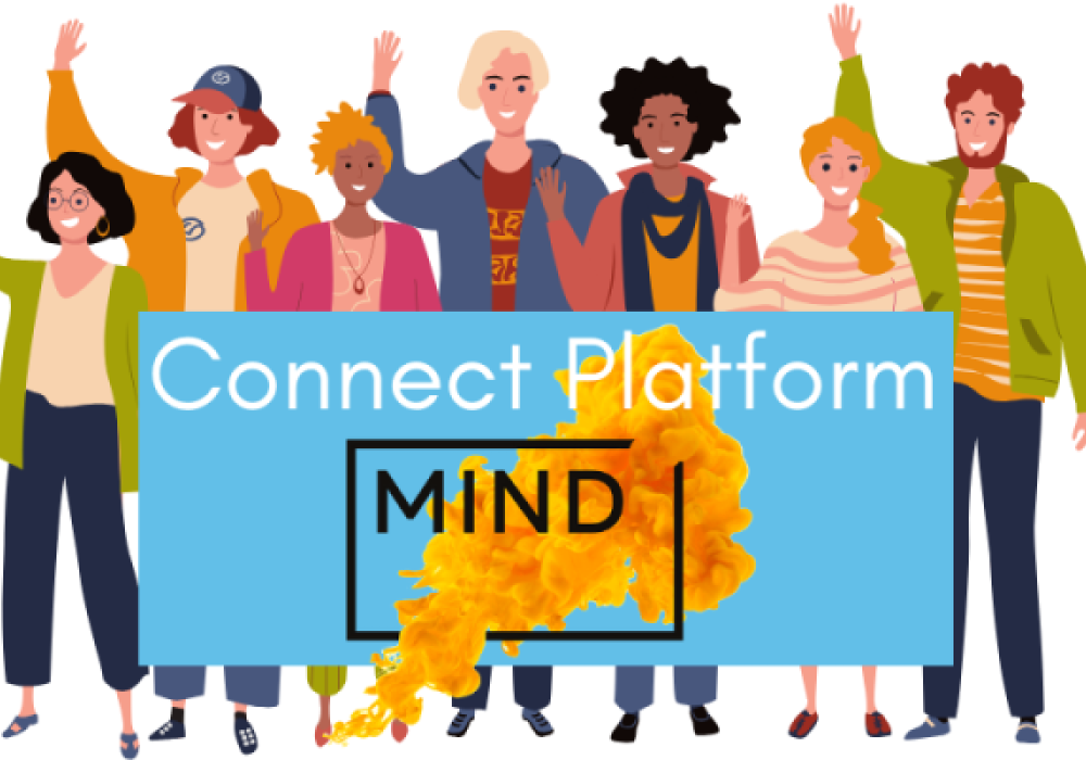 Afbeelding met het logo van MIND Connect Platform