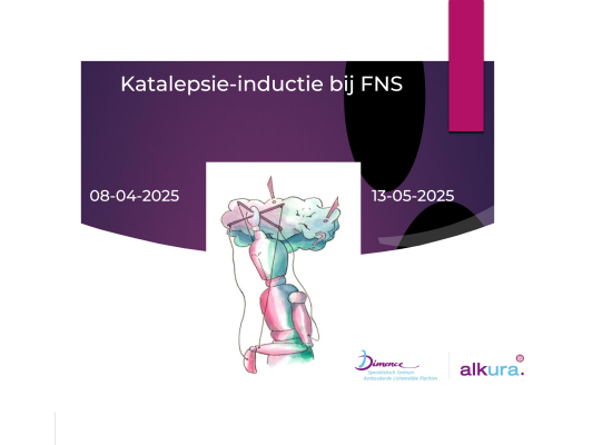 Uitnodiging Dimence Alkura: 2-daagse scholing katalepsie-inductie bij FNS